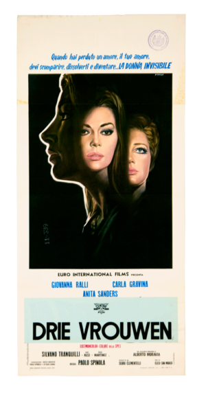 Drie vrouwen filmposter origineel