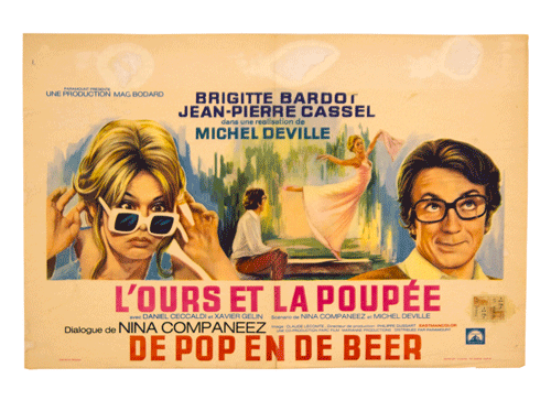L'ours et poupée vintage poster Brigitte Bardot