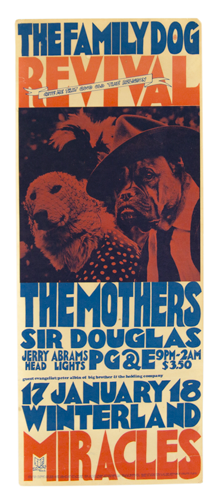 Psychedelic poster 60's The Family Dog Revival