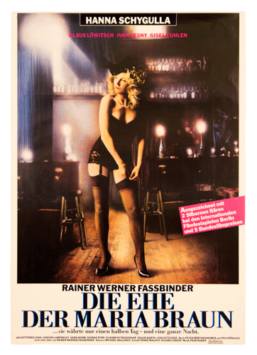 Die ehe der Maria Braun original poster Fassbinder