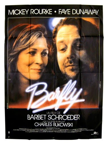 Charles Bukowski original film poster Barfly