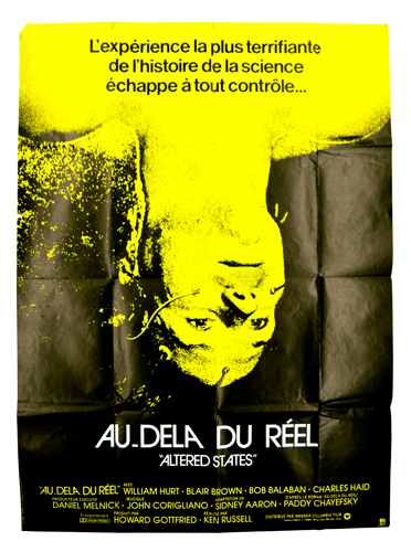 Au dela du reel altered states experimemtal film poster