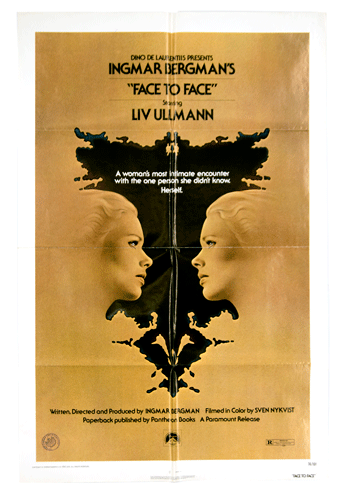 Face to Face original film poster Ingmar Bergman Cine Qua Non