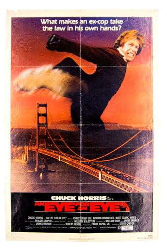 Eye for an eye movie poster Chuck Norris