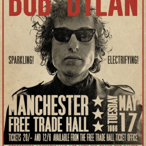 Poster Bob Dylan Manchester