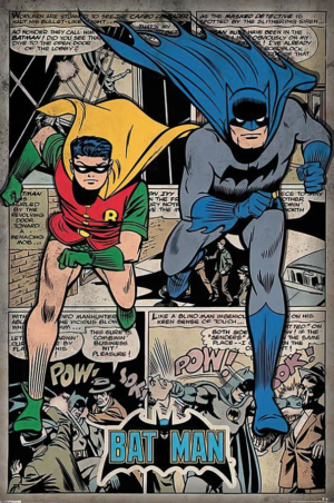 Batman comic poster