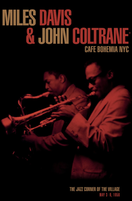 Miles Davis & John Coltrane music poster 91 X 61 cm