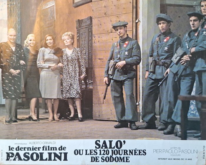 Original lobby card Salò, or the 120 Days of Sodom