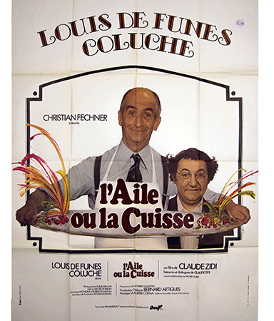 L;aile ou la Cuisse film poster Cine Qua Non Amsterdam vintage movie poster