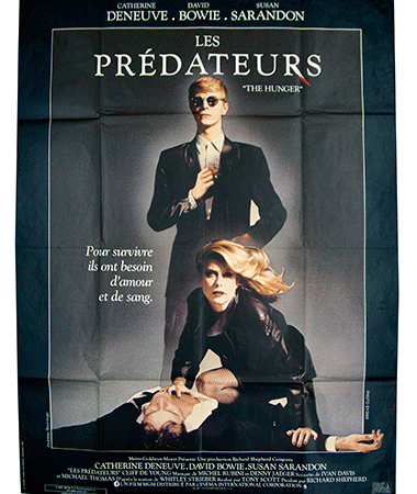 The hunger film poster Cine Qua Non Amsterdam vintage movie poster
