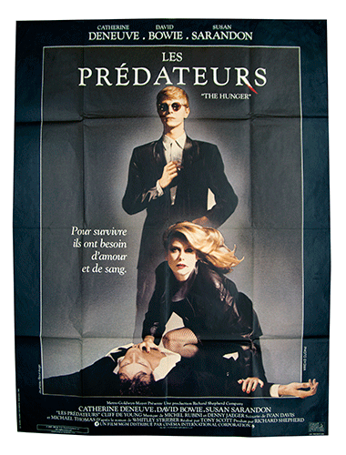 The hunger film poster Cine Qua Non Amsterdam vintage movie poster