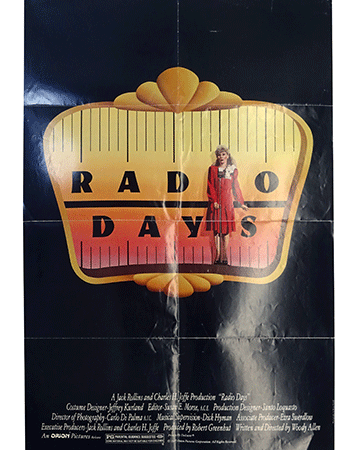 Radio Days film poster Cine Qua Non Amsterdam vintage movie poster