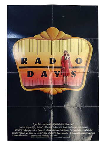 Radio Days film poster Cine Qua Non Amsterdam vintage movie poster