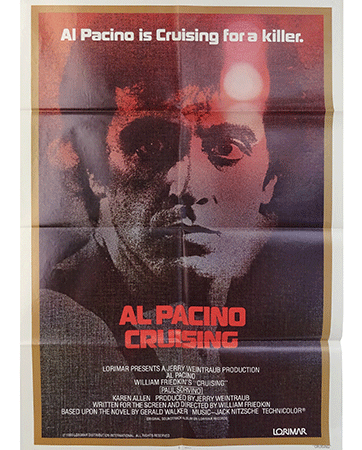 Cruising original film poster Cine Qua Non Amsterdam vintage movie poster