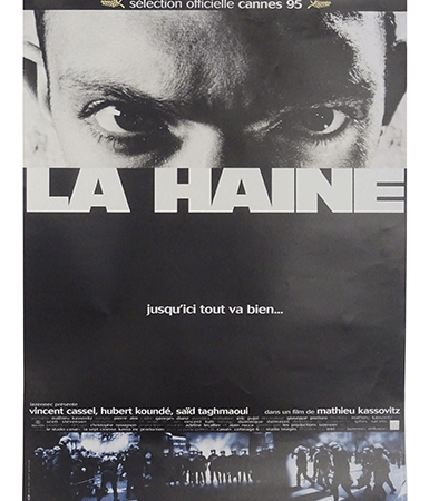 La Haine film poster Cine Qua Non Amsterdam vintage movie poster