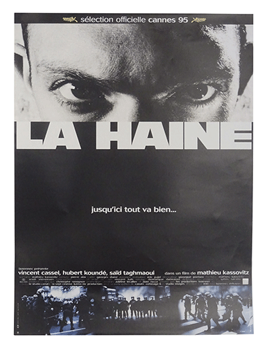 La Haine film poster Cine Qua Non Amsterdam vintage movie poster