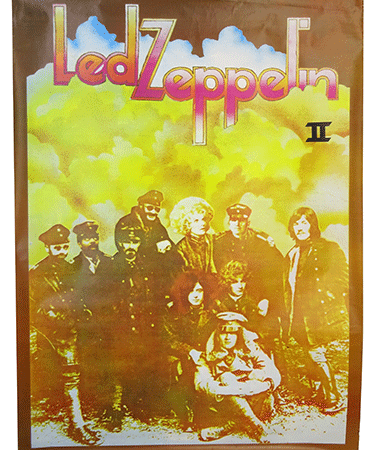 Led Zeppelin 2 poster Cine Qua Non Amsterdam vintage movie poster